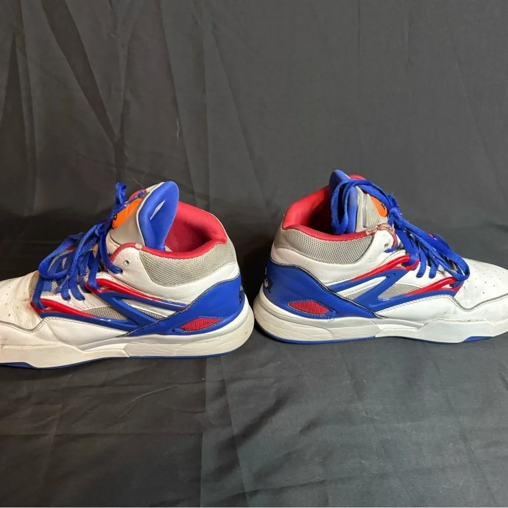 Reebok Kids Sneakers in White, Blue, and Red - Picture 5 of 14